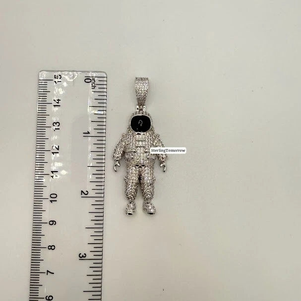 Astronaut Iced Out Pendant