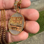 Last Supper Gold Two Tone Religious Pendant
