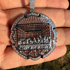 Last Supper Sculpted Religious Pendant