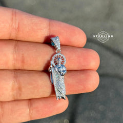 St Jude Moissanite Religious Pendant