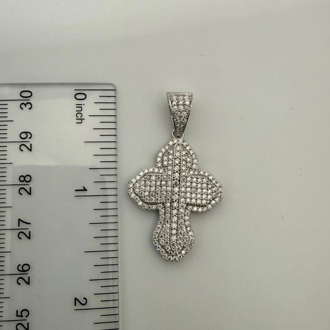 Moissanite Cross Designer Pendant