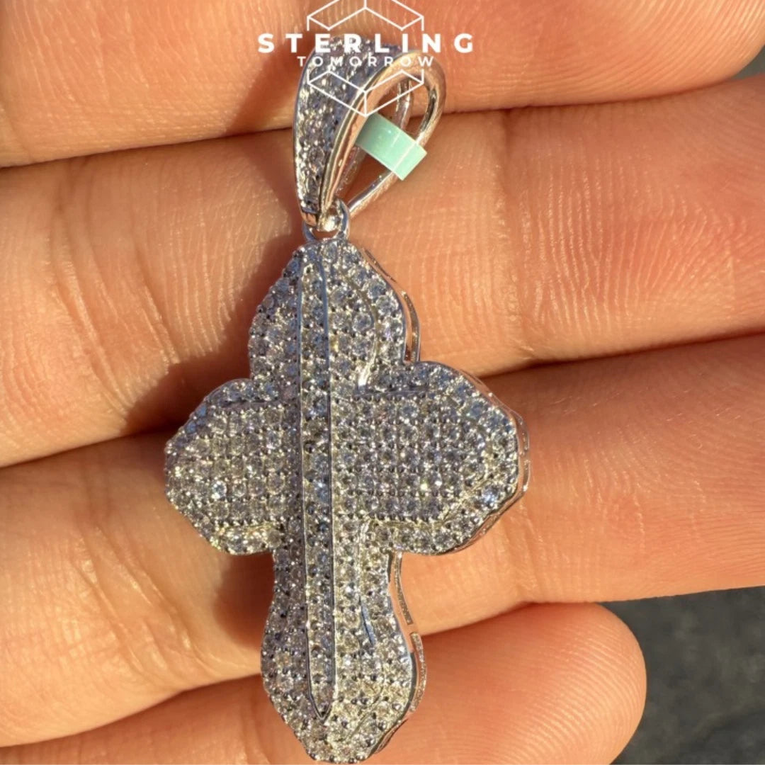 Moissanite Cross Designer Pendant
