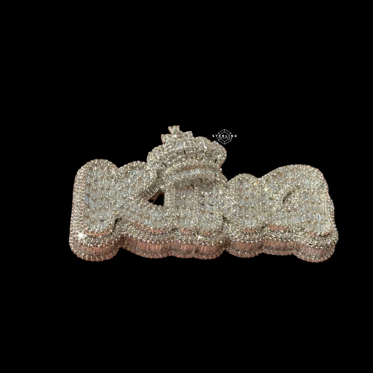 King Silver Tone Pendant