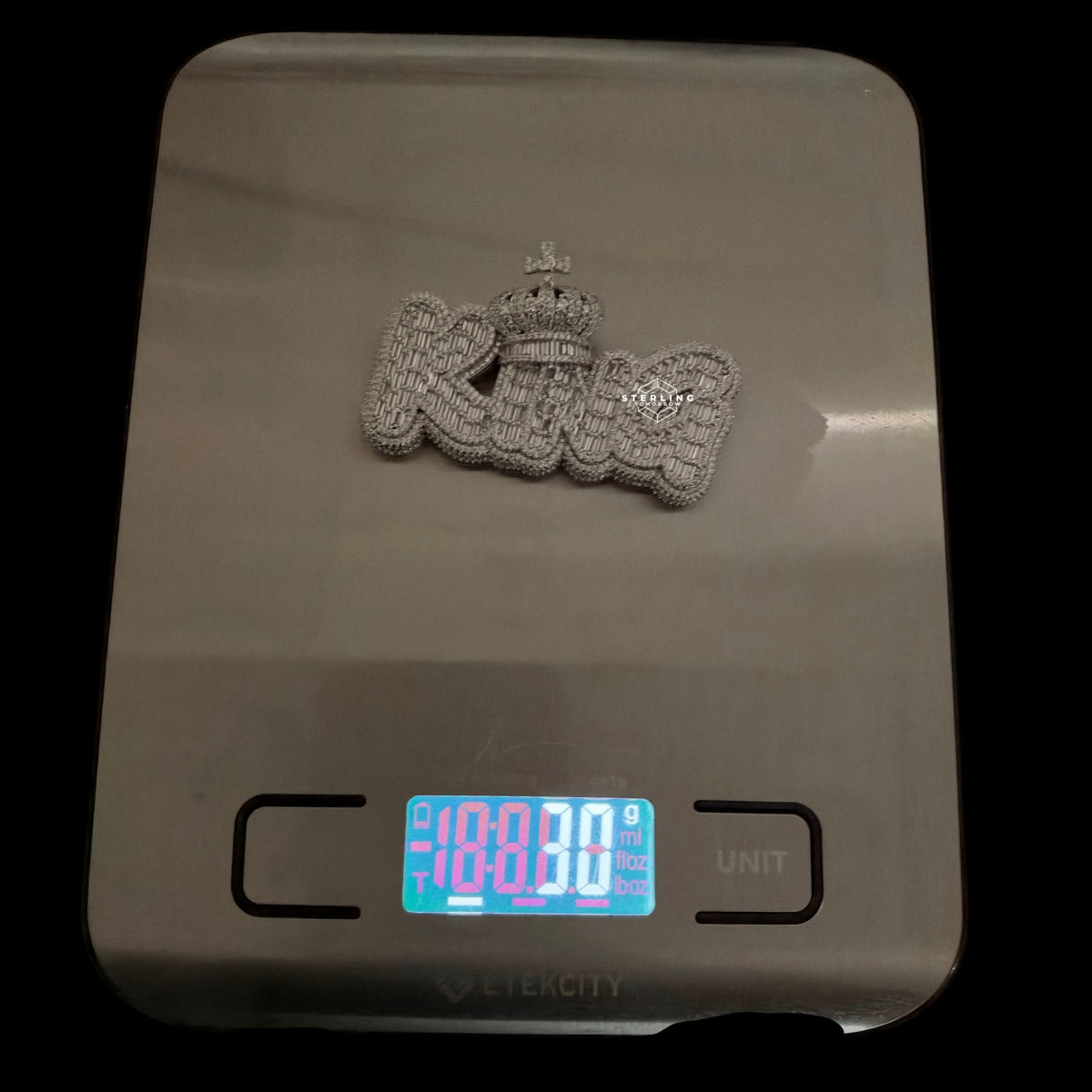 King Silver Tone Pendant
