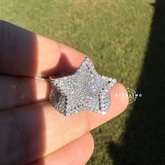 Star Moissanite Men's Ring
