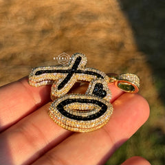 XO Gold Tone Pendant