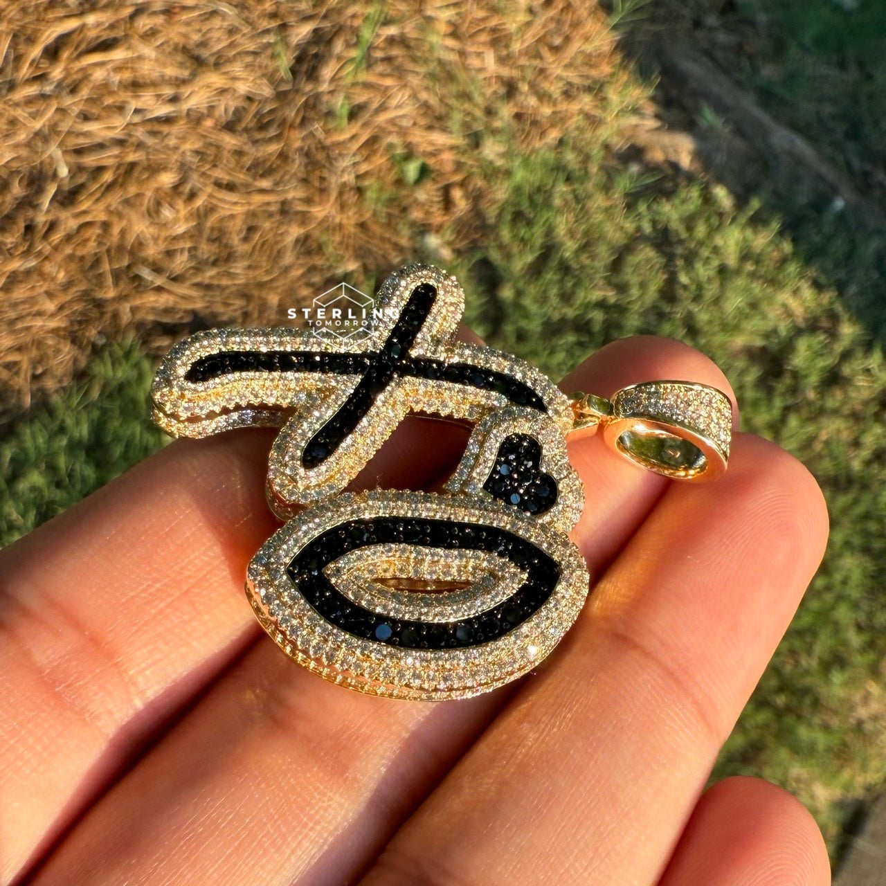 XO Gold Tone Pendant