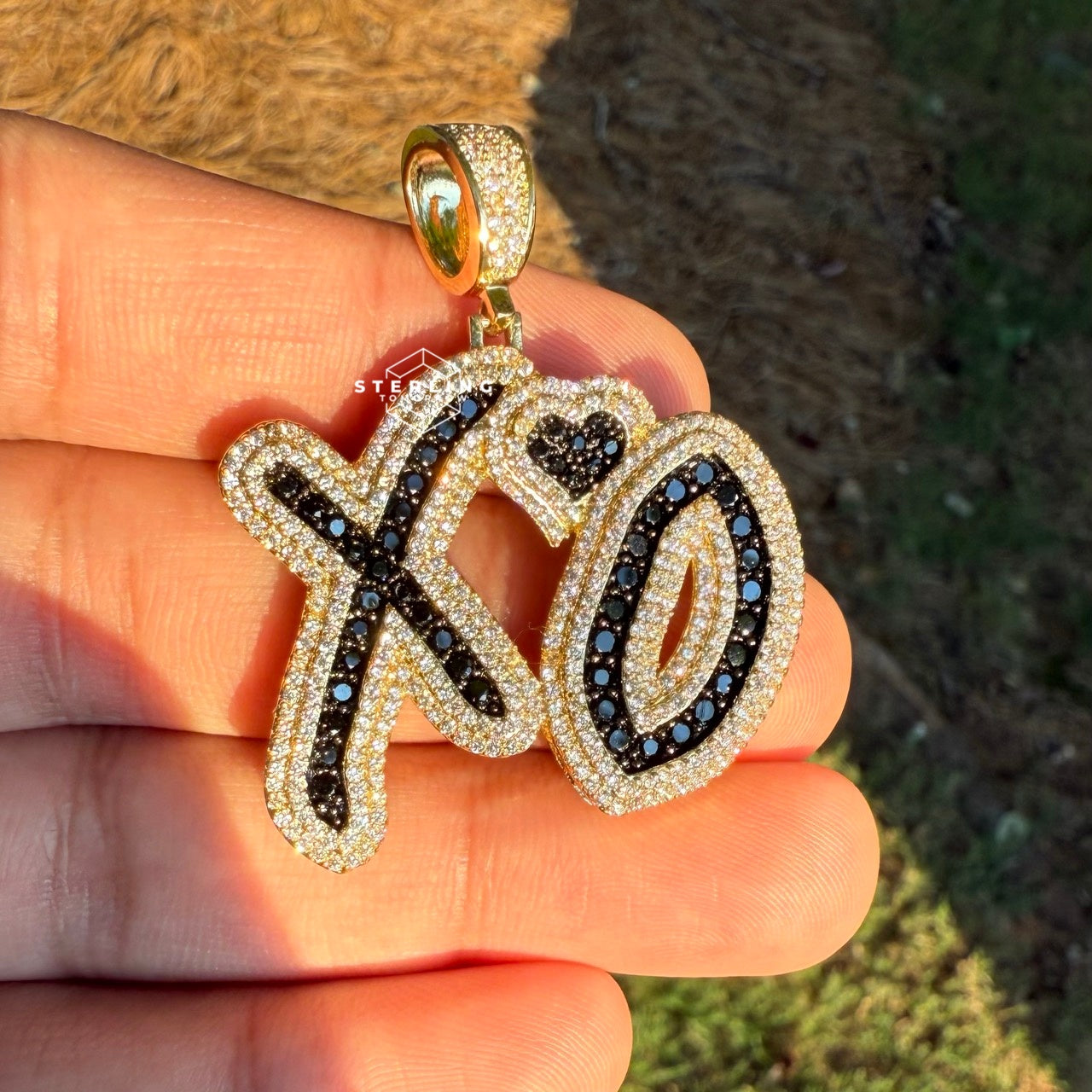 XO Gold Tone Pendant